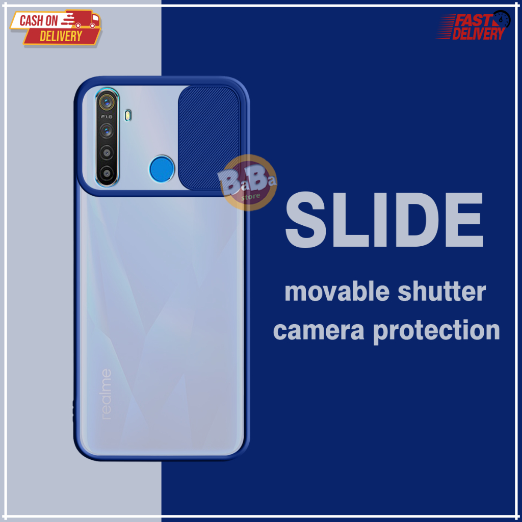 Case Slide Protect Camera Realme C3/Narzo 10A/20A Softcase Pelindung Camera