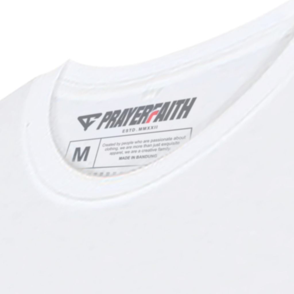 Tshirt Pria Horizon White Matt Cotton Combed