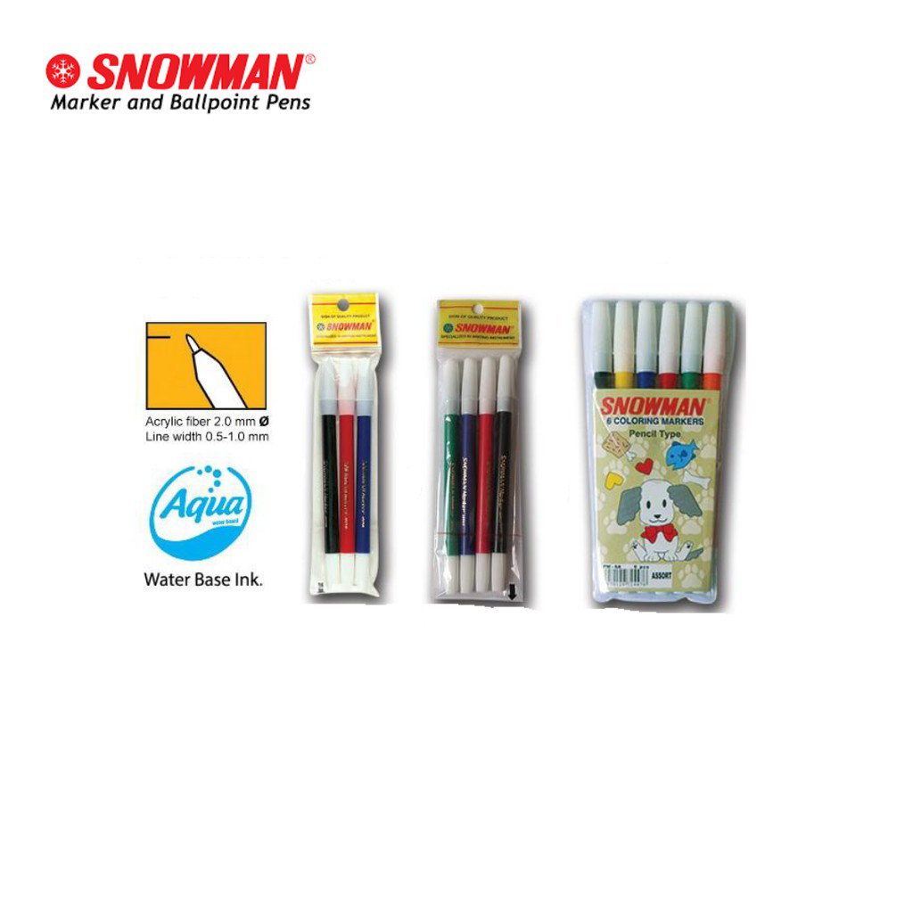 

SPIDOL KECIL SNOWMAN 3, 4, 6 WARNA (1 SET)