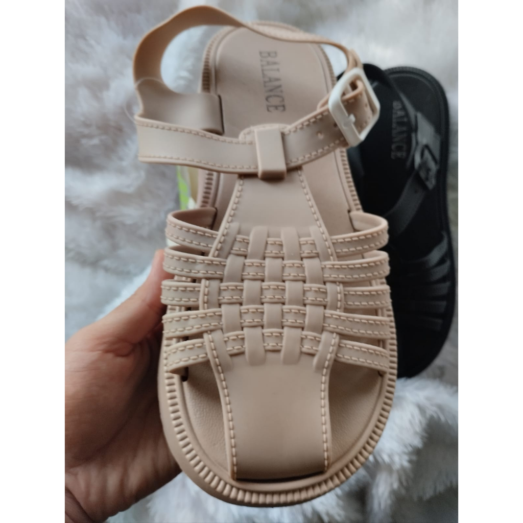 Sandal tali jelly wanita 971-A1 sandal wanita import tali belakang