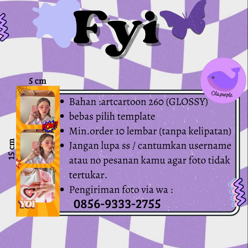 Photostrip custom [BACA DESKRIPSI] | Cetak foto