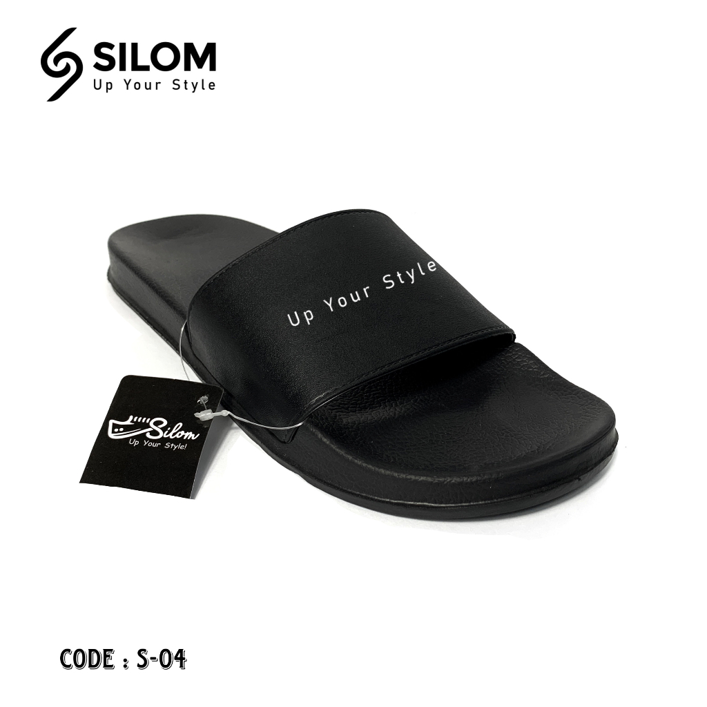 Sandal Slide Pria Anti Air Silom S-04 Sendal Slop Karet Flip Flop
