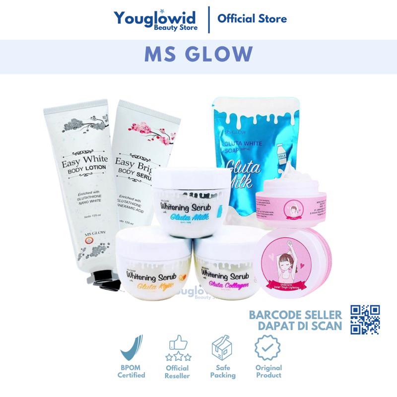 【Official Store】MS GLOW Body Lotion Msglow| Body Serum | Body Scrub | Sabun Mandi | Underarm | Glasskin Drink
