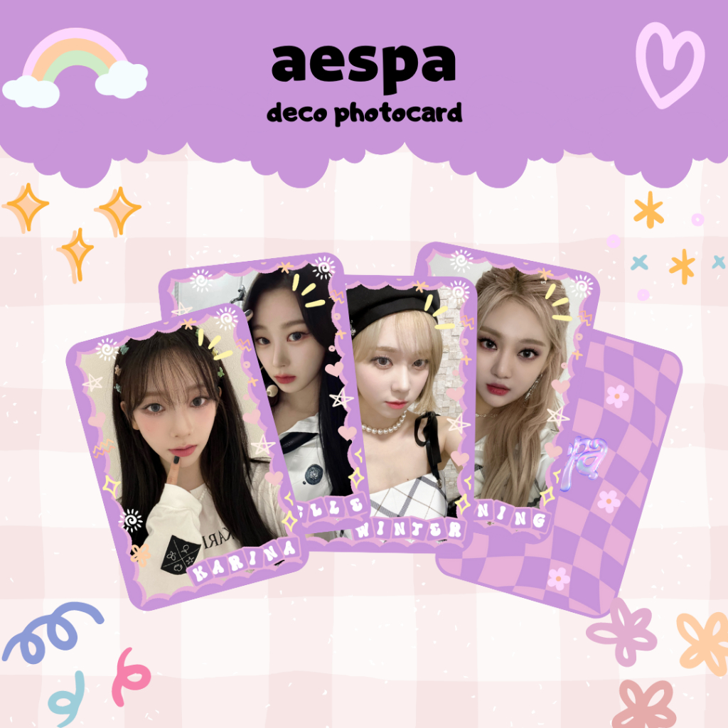 AESPA DECO PHOTOCARD | unofficial photocard