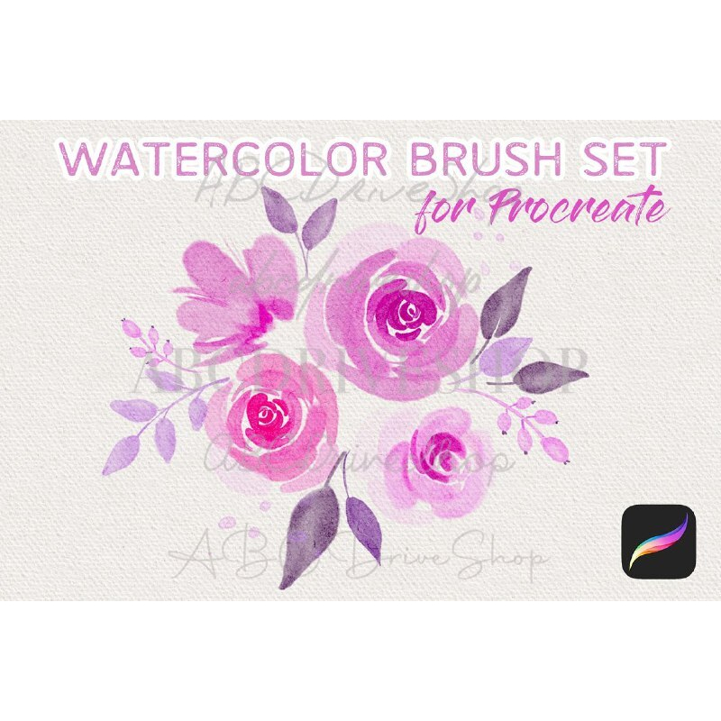 Procreate Brush - Watercolor Brush Set for Procreate