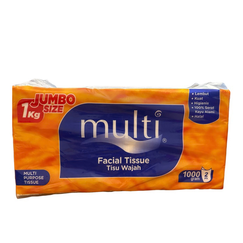 MULTI TISSUE 1000gr FACIAL TISSUE WAJAH 1000gram MULTI Jumbo Size