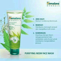Himalaya Aloe Vera Face Wash 100ml - Sabun Cuci Muka Pembersih Lidah Buaya