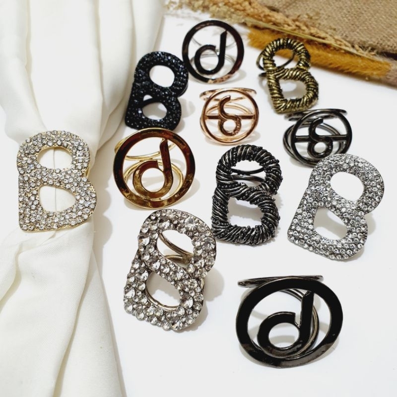 Ring Button / Bros Ring Button / Ring Journey / Bros Ring JP / Ring Deenay / Ring Donnascarves / Ring Hijab / Ring Kerudung / Hijab Ring / Ring Kolong / Bros Cincin / Ring Murah
