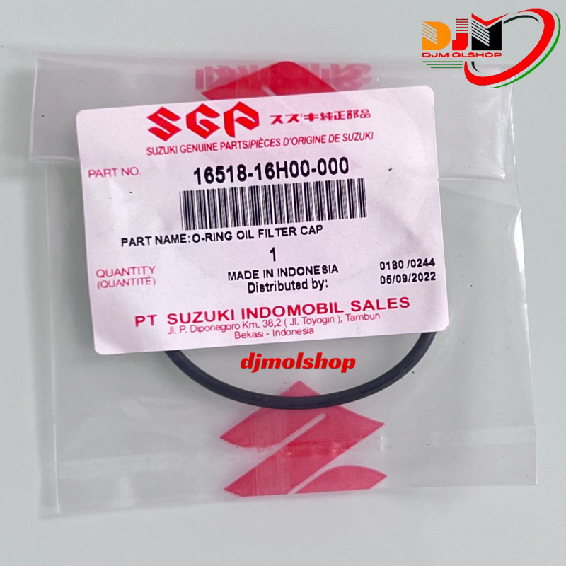 Oring Filter O-ring Tutup Filter Oil Shogun 125 SP FL FR NR RR Original Suzuki SGP 16518-16H00