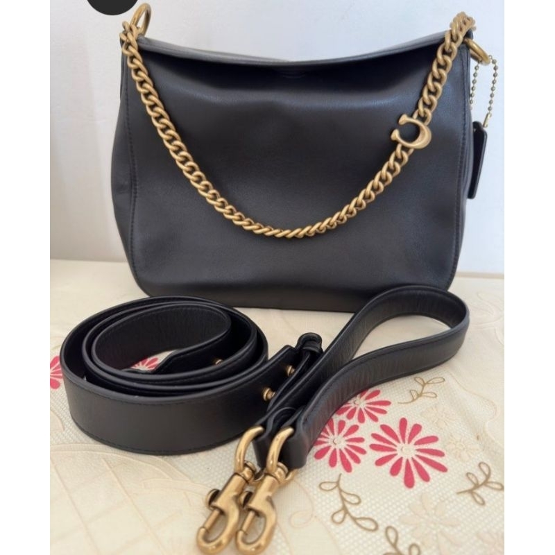 Coach Chain Hobo Black