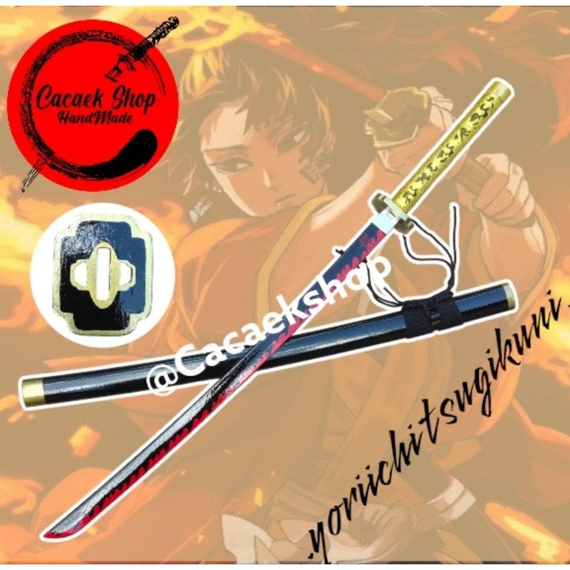 pedang kayu yoriichi nichirin kimetsu no yaiba demon slayer cosplay anime