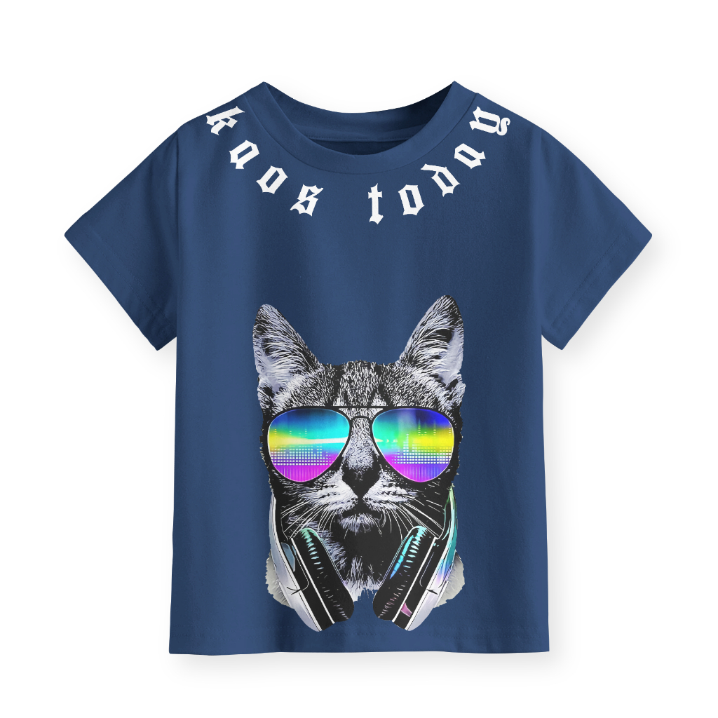 Kaos Anak Terbaru Anak Laki-Laki Perempuan Motif Cat Series