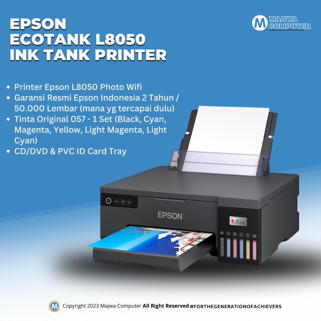 Printer Epson L8050 L 8050 Photo Wifi Pengganti Epson L805