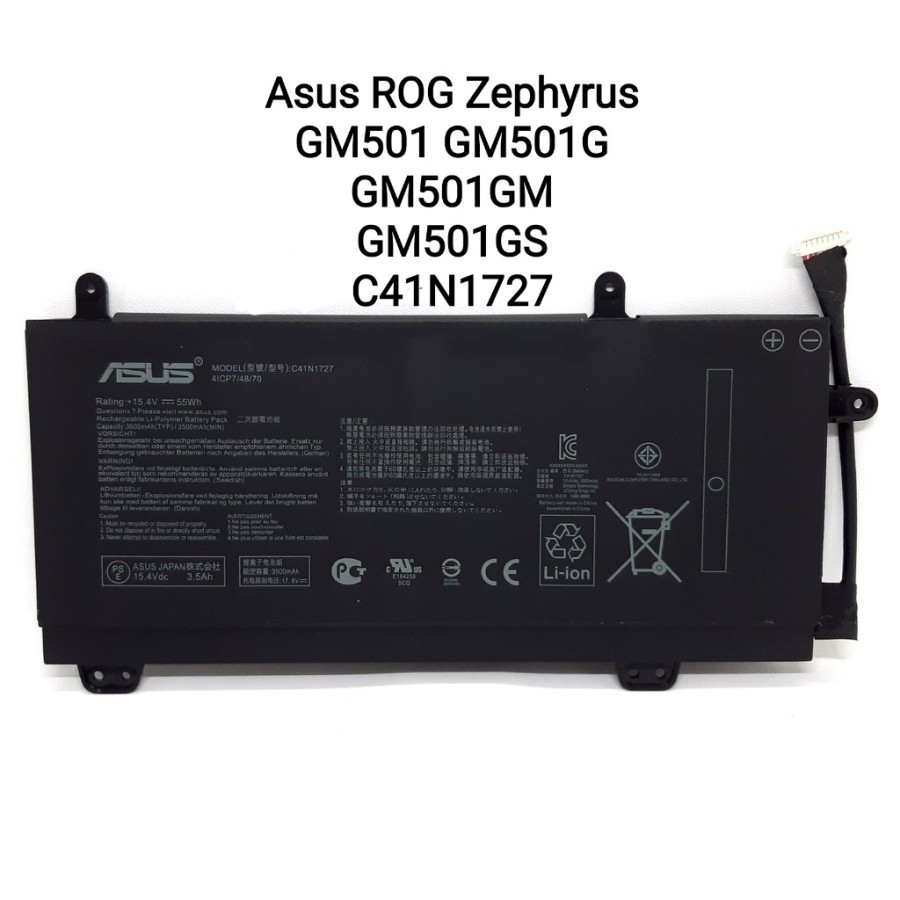 Baterai C41N1727 For ASUS Zephyrus GM501 GM501GM GM501GS GU501 GU501GM