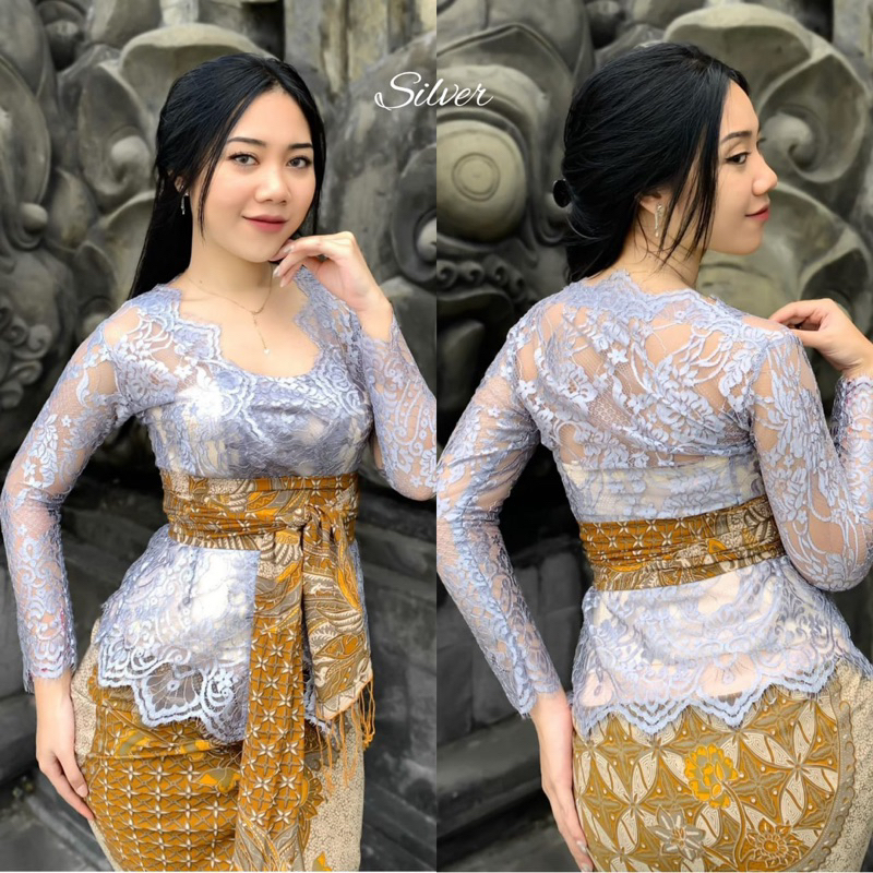 KEBAYA BALI BROKAT METALIK