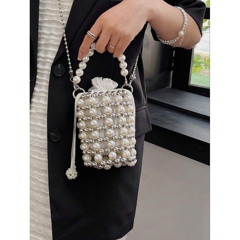 FANMY || autumn pearl bag | beads bag | beaded bag | pearls bag | tas mutiara | tas manik manik | to