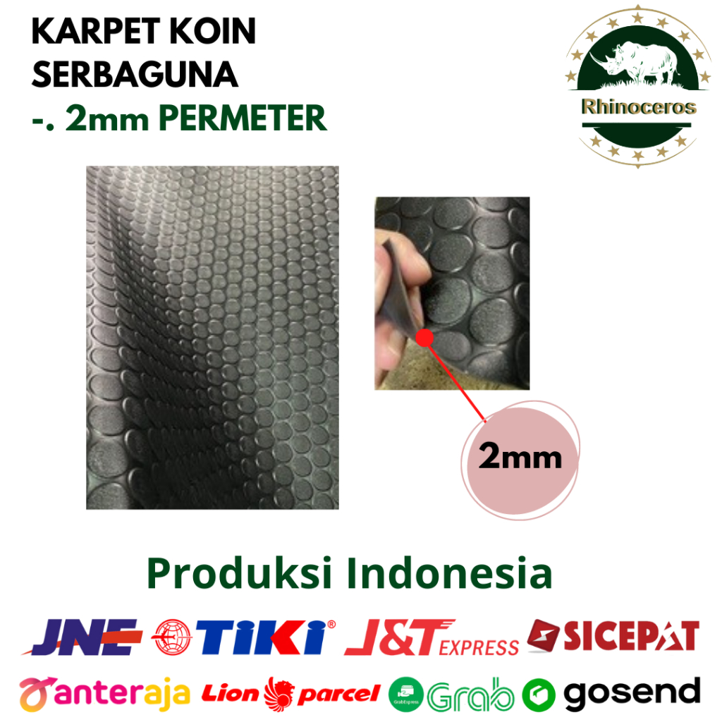 Karpet Koin Meteran Karpet Mobil Karpet SerbaGuna Tebal 2MM