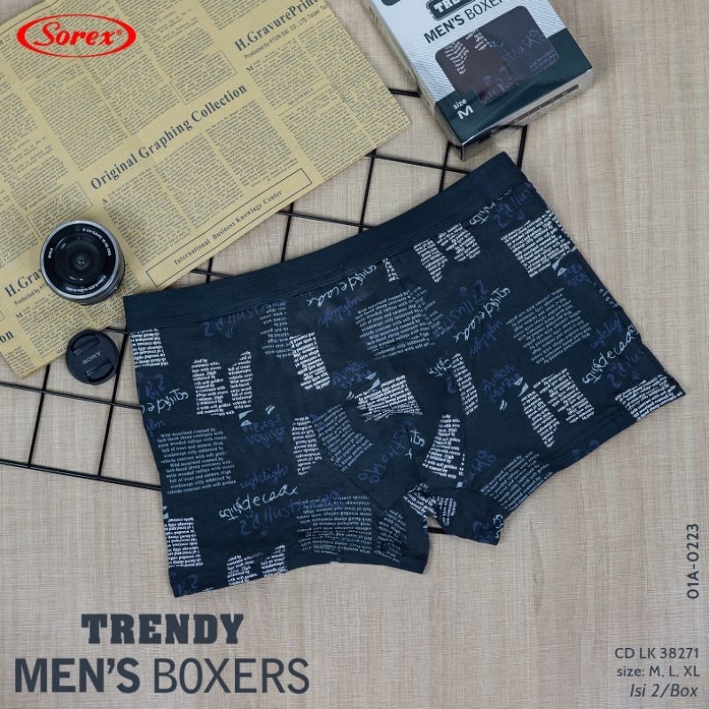 Sorex boxer LK 38271 (M,L,XL) celana dalam pria harga per biji bukan per kotak