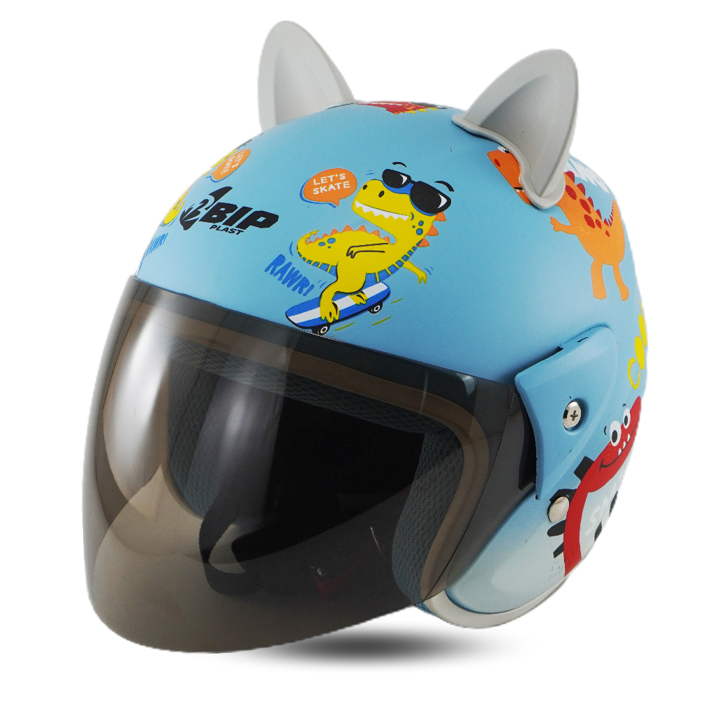 Helm Anak Motif Lucu Helem Bogo Anak-Anak Kuping Kucing SNI