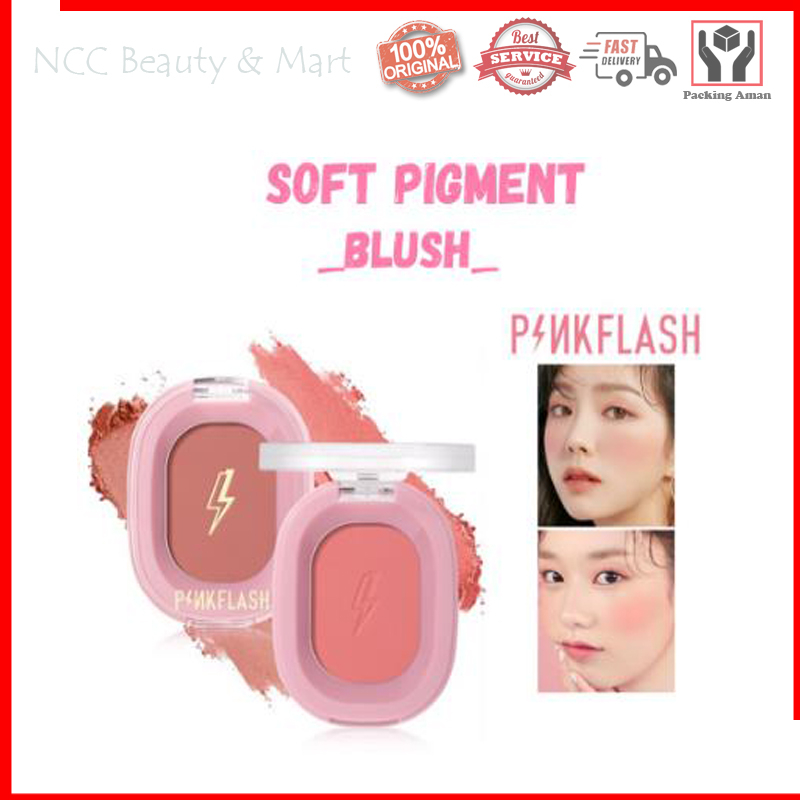 * NCC * Pinkflash Blush On Soft Pigmented Natural Matte Shimmer Cheek Make Up