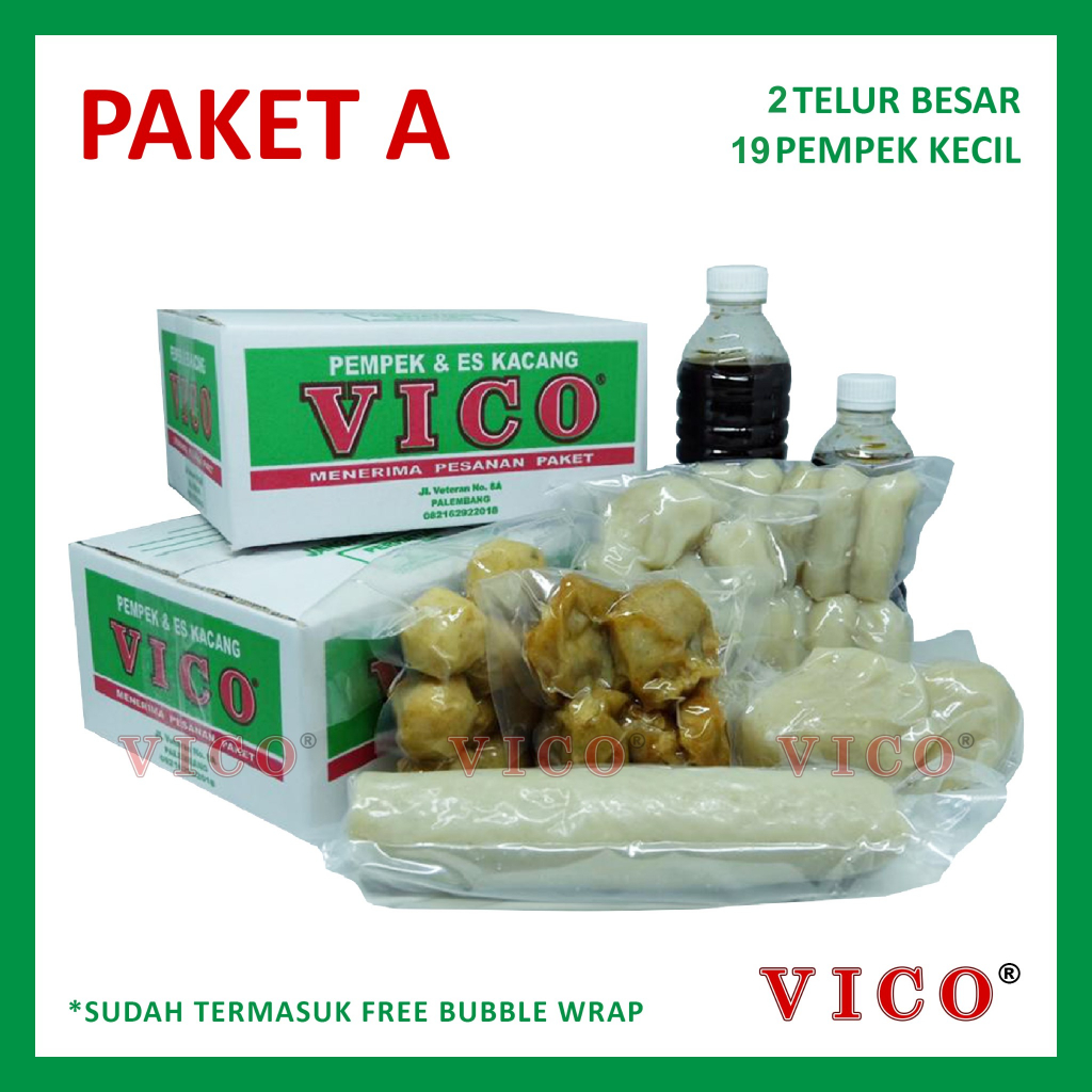 

Paket A Pempek Kecil & Besar - Pempek Vico