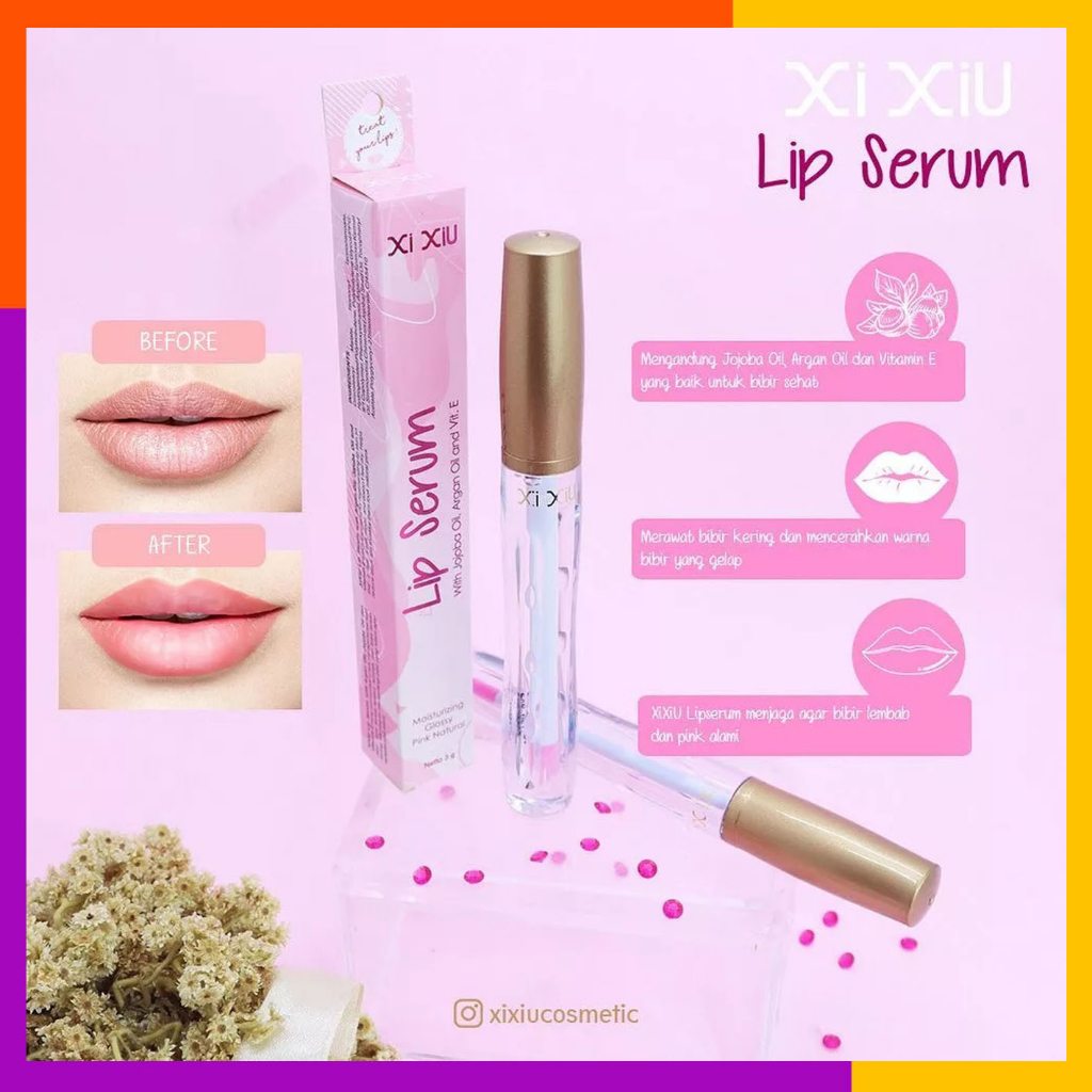 XI XIU Lip Serum - Moisturizing Glossy Pink Natural | XiXiu Lip Serum