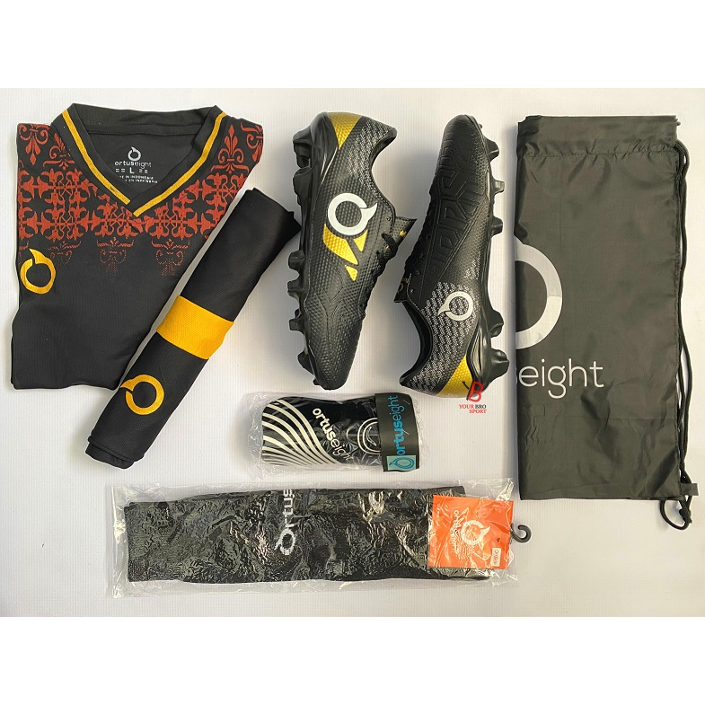 PAKET SEPATU BOLA ORTUS DAPAT JERSEY TAS GYMSACK KAOS KAKI & DEKER, SEPATU BOLA ortuseight Catalyst 