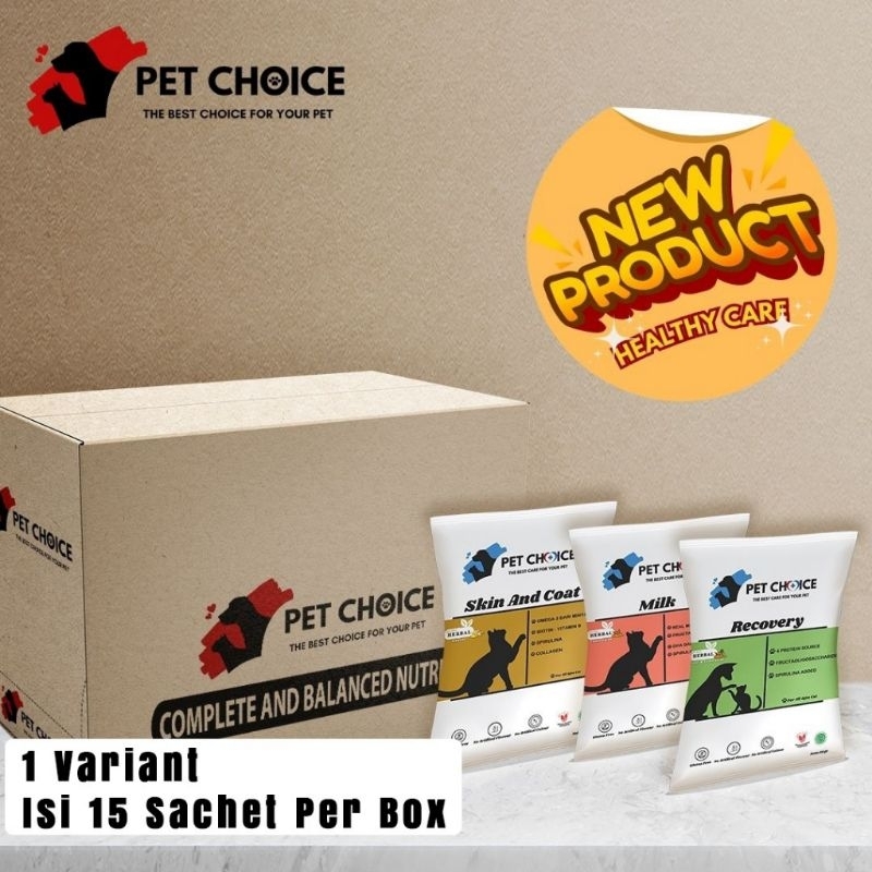 SUSU KUCING PET CHOICE MILK SUSU ANJING SUSU HERBAL PENAMBAH NAFSU MAKAN KUCING PENGGEMUK KUCING susu kucing skin and coat susu anak kucing dan susu kucing dewasa penambah nafsu makan kucing susu pet choice susu kucing dengan temulawak dan spirulina