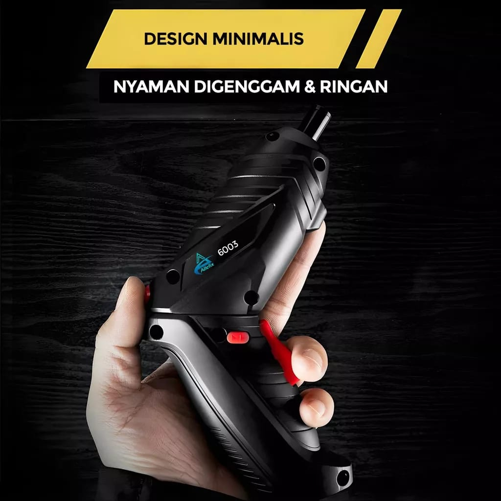 Mesin Bor Listrik Set 47 Obeng Elektrik Lengkap Gerinda Terbaru 2023 Cordless Screwdriver mini RECHARGER