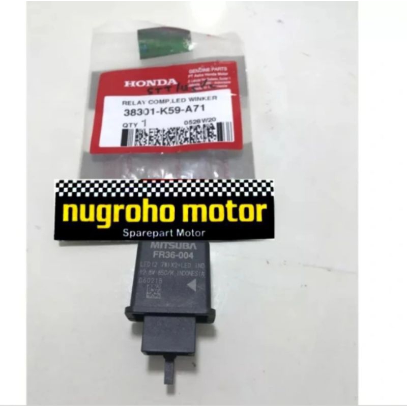 RELAY COMP WINKER - FLASHER VARIO 125 - 150 LED Cbr150r led, pcx 150, ORIGINAL HONDA 38301K59A71