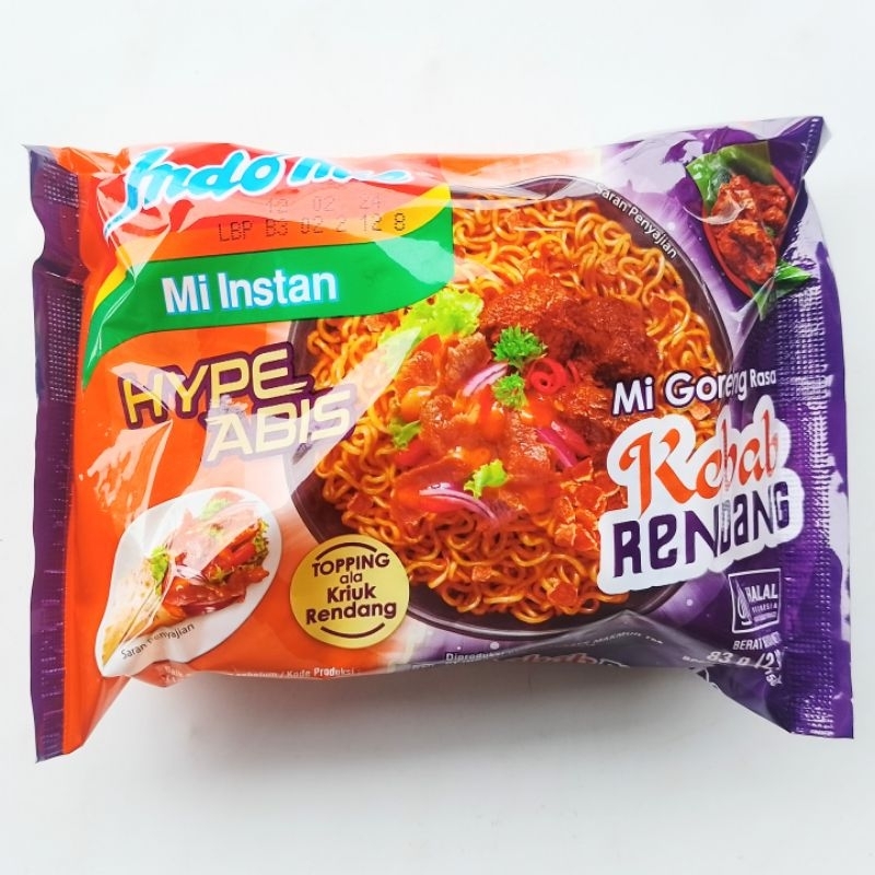 

Indomie Goreng Instant Rasa Kebab Rendang 83 gr [ 5 BUNGKUS ]