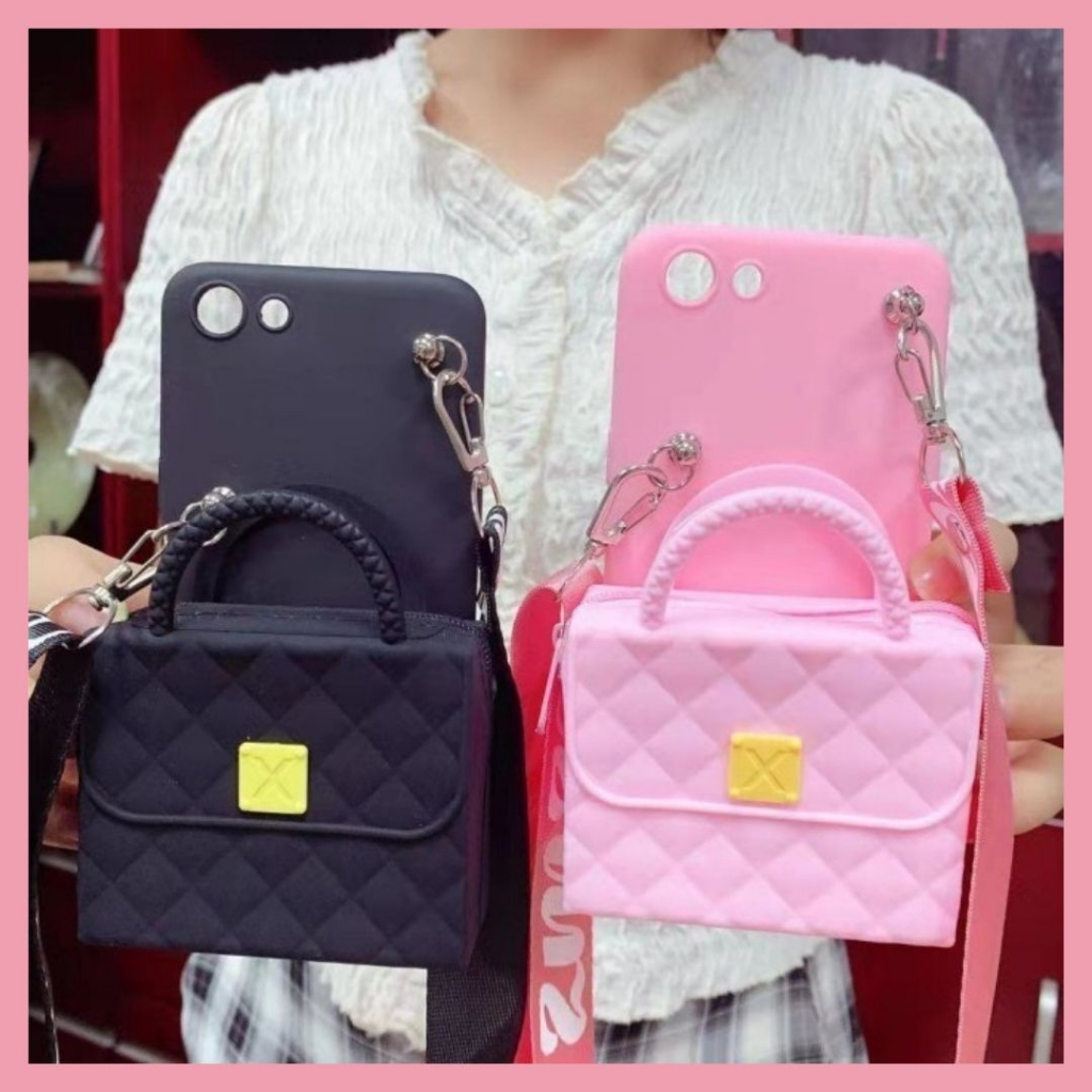 VIVO Y20 - Y20S - Y20A - Y20I - Y12A - Y12S  case NEW 2021 tas selempang + TALI 2 motif hand bag lucu