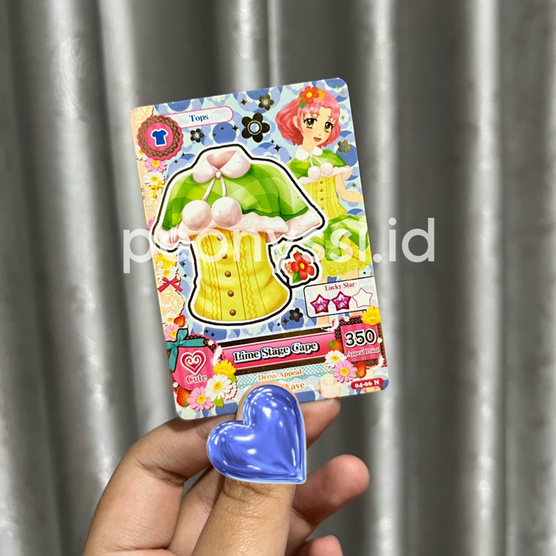 Aikatsu Card — Lime Stage Cape