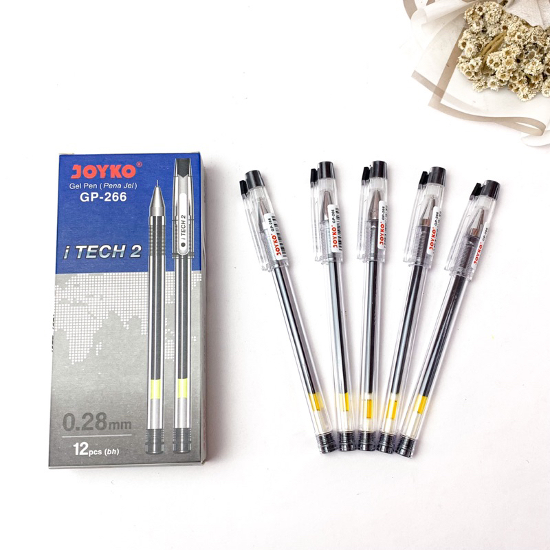 

1 Pak Pulpen Joyko GP-266 / hi tech 2 (0.28 mm Gel Pen)