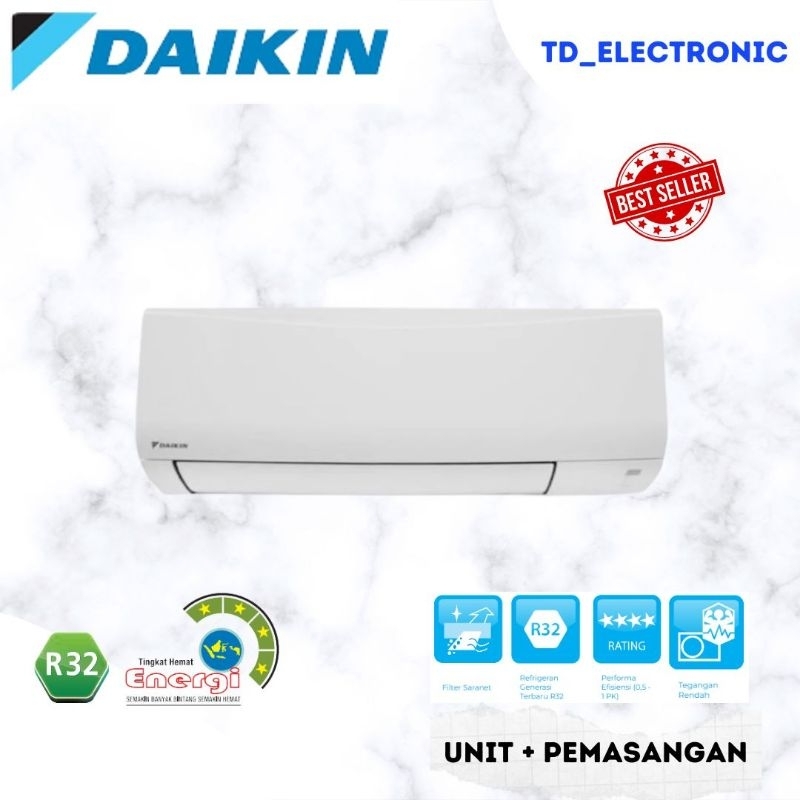 Daikin Star Inverter 3/4 PK FTKC20TVM4 + PASANG