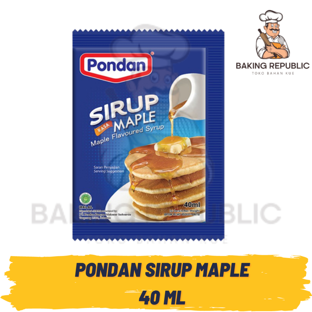 

PONDAN SIRUP MAPPLE SACHET | 40 ML | MAPPLE FLAVOUR SYRUP