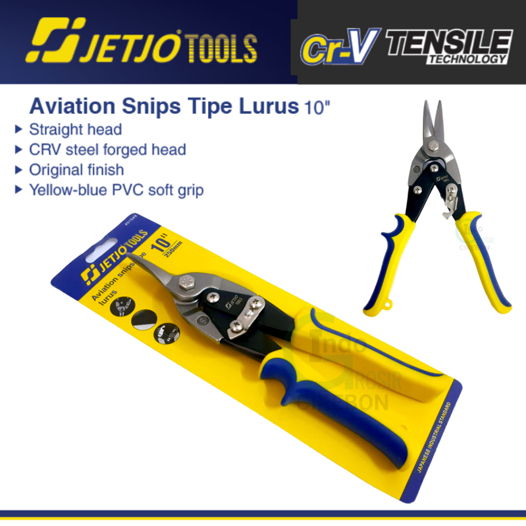 JETJO Aviation snips 10&quot; Gunting Baja Ringan Gunting Seng Gunting Plat