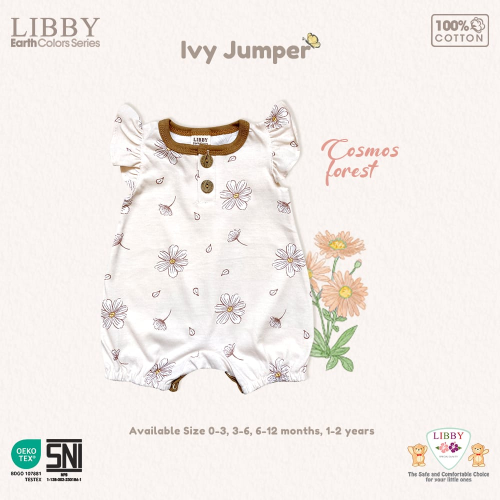 LIBBY Earth Colour New Ivy Jumper Ruffle Motif (1 Pcs)