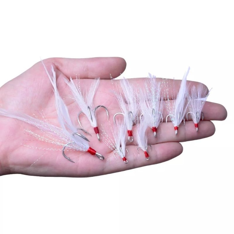 Treble hook Bulu Variasi Custom rate strike lebih optimal