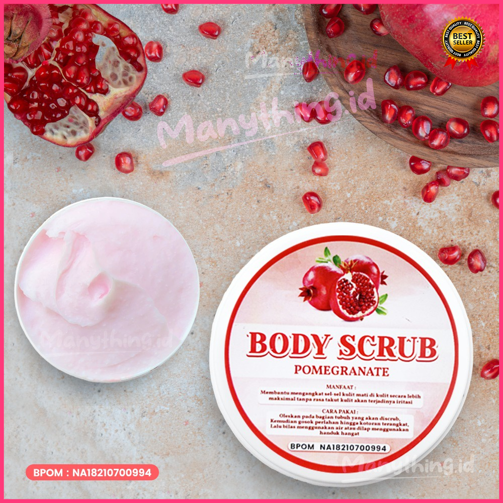 [BPOM] BODY SCRUB BRIGHTENING 100 GRAM / LULUR MANDI / LULUR BADAN / WHITENING BODYSCRUB