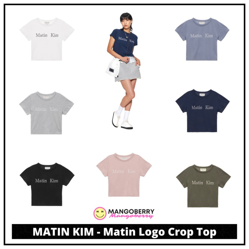 MATIN KIM - Matin Logo Crop Top