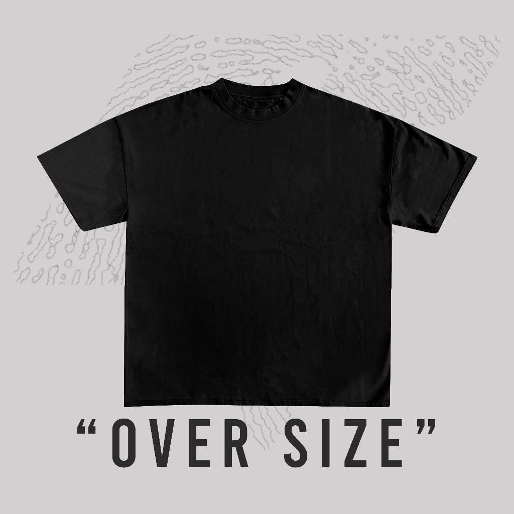 Kaos Oversize Hitam 20S