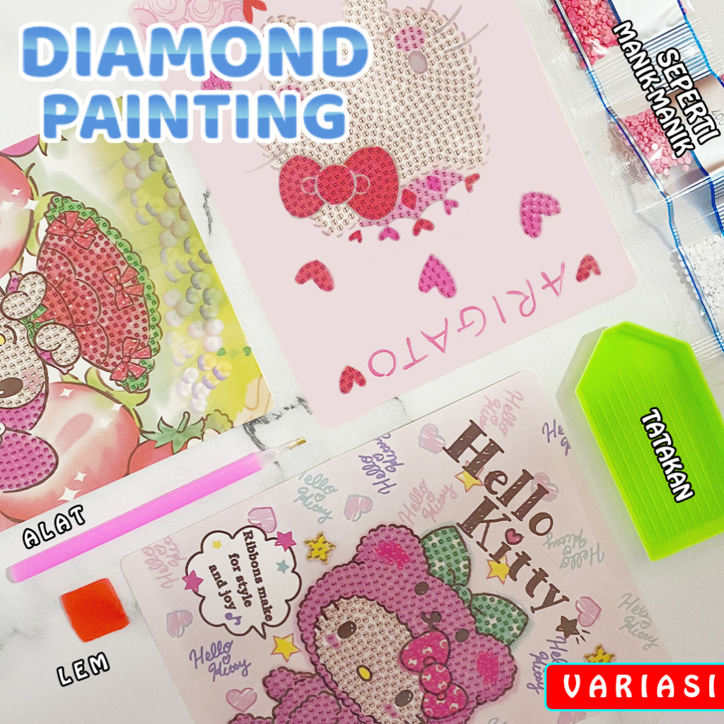 SATUAN Mainan Diamond Painting / Mainan Diamond Sticker / Stiker Anak Magic / Mainan Edukasi Diamond Beads XM