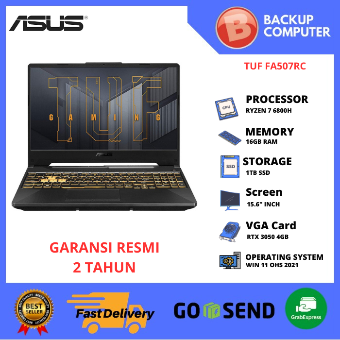 LAPTOP ASUS TUF FA507RC R735B7GO RYZEN7 6800
