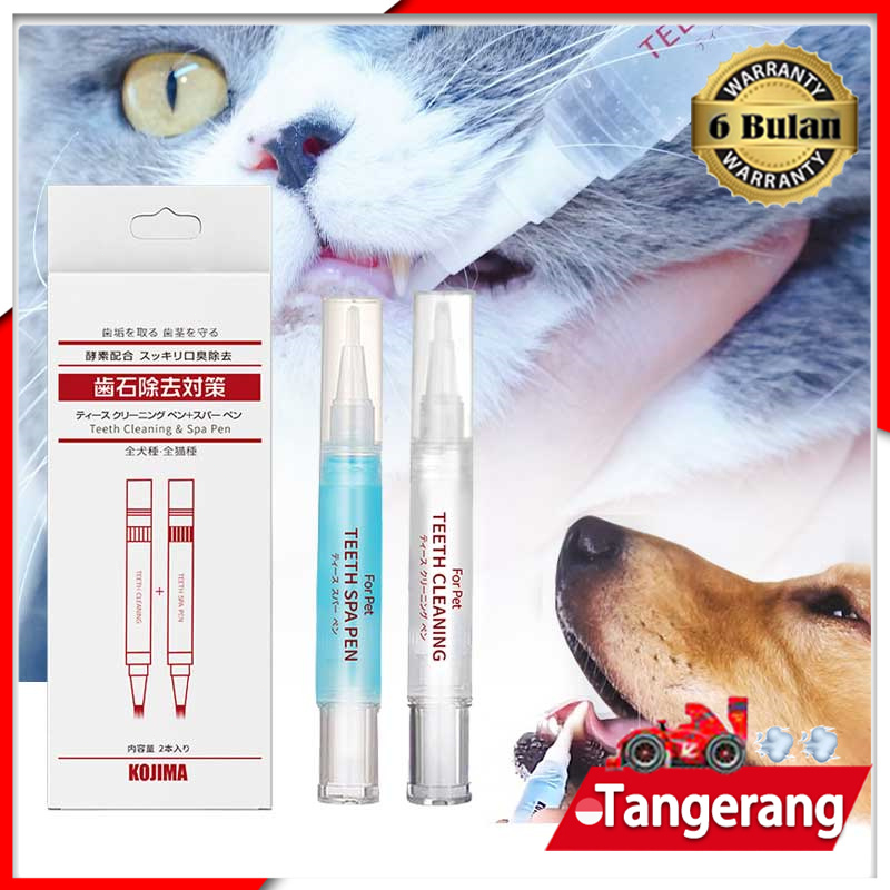 Kojima Japan Teeth Cleaning And Spa Pen Hewan Pembersih Karang Gigi Odol Pasta Gigi Anjing