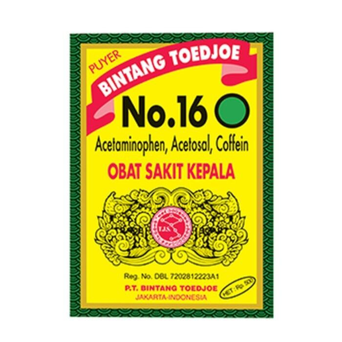 Puyer Bintang Toedjoe 16 Pereda Nyeri Serbuk per bundle