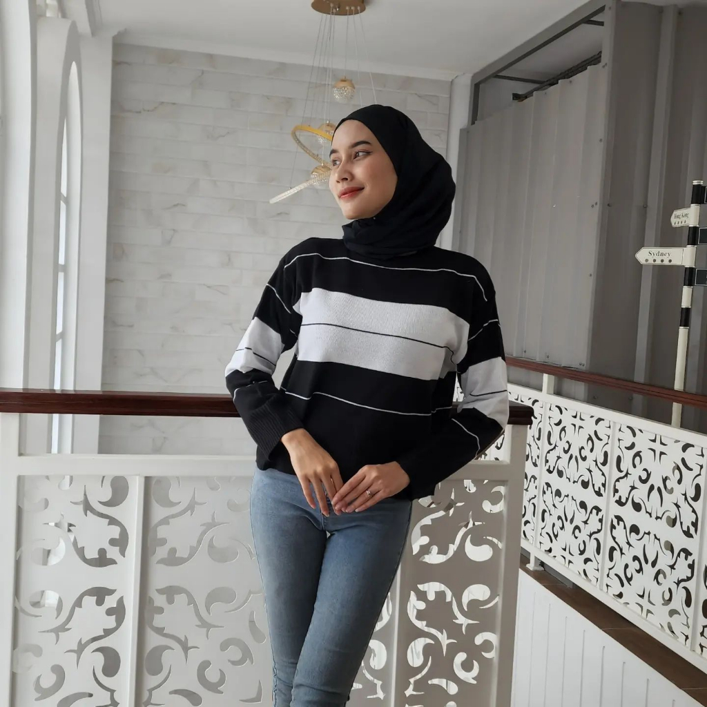 [CYC | COD] Outwear CORA TOP SWEATER | Rajut Cardigan Wanita Trendy Murah