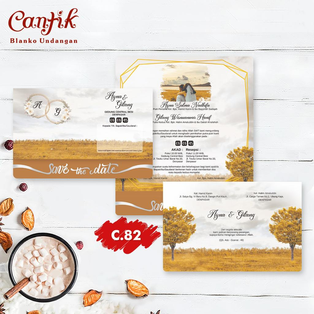 Blangko Undangan Pernikahan CANTIK 82 | vistakertas