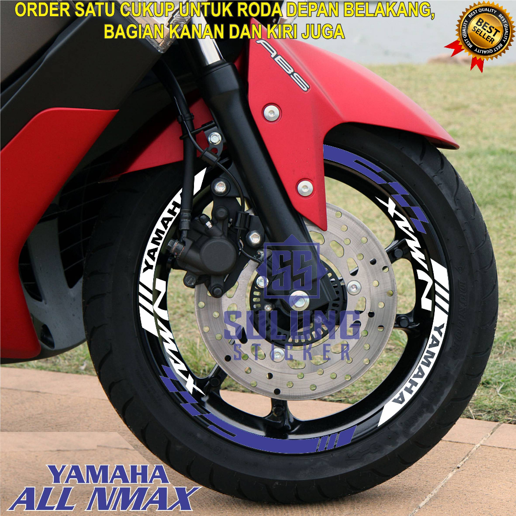 Stiker Cutting Lis Velg Motor Yamaha NMAX All Sticker Pelk