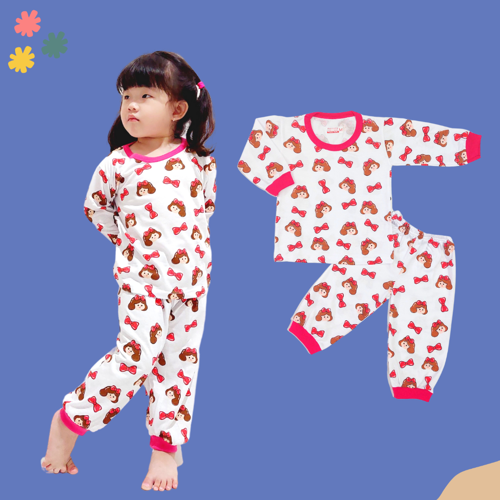 SETELAN BAJU TIDUR ANAK PEREMPUAN 1-8 TAHUN